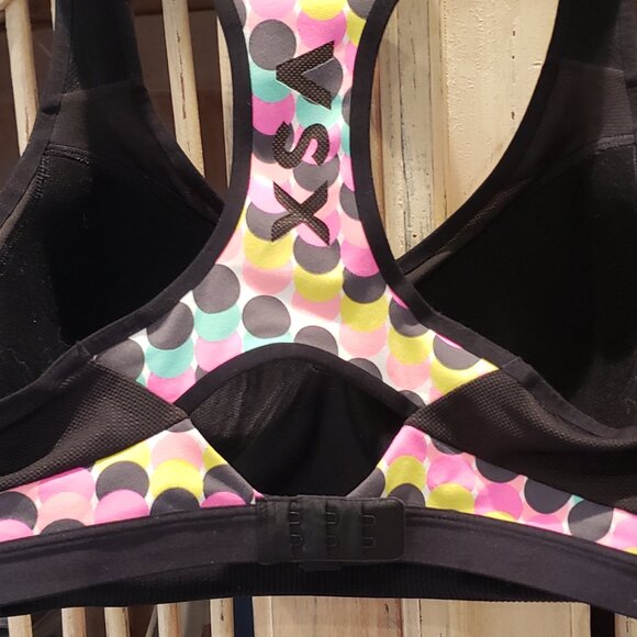 VSX Victoria Secret Sports Bra  with closure Polka Dot Design - Picture 5 of 10